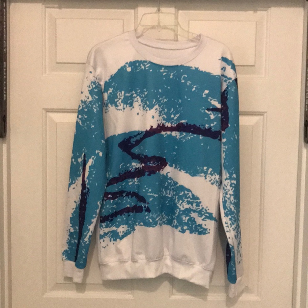90s jazzy cup sweater